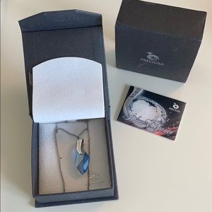 Preciosa blue crystal necklace